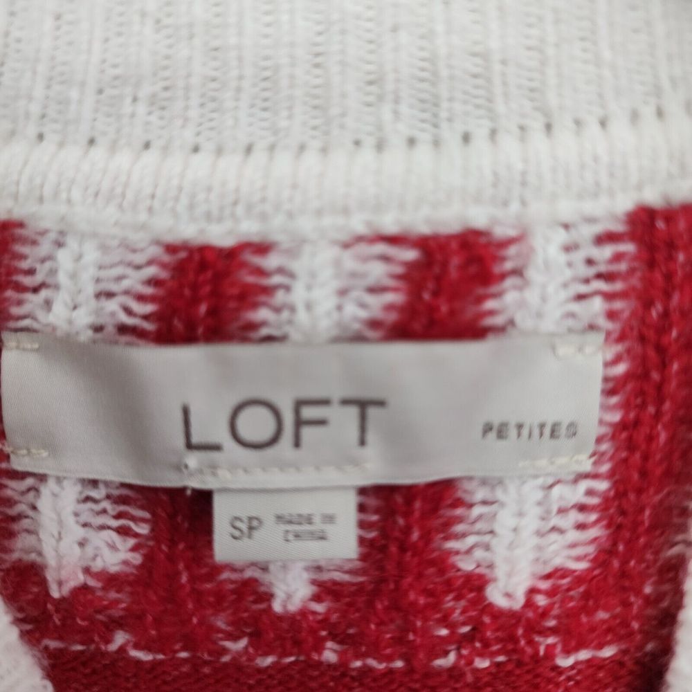 NEW LOFT ANN TAYLOR PETITE‎ FAIR ISLE MOCK NECK TUNIC SWEATER TOP SIZE SP Small - Picture 7 of 9
